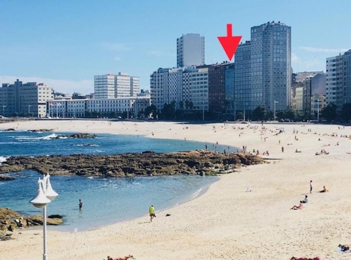 Ferienwohnung Vivienda Con Increibles Vistas A La Playa De Riazor A Coruña Exterior foto
