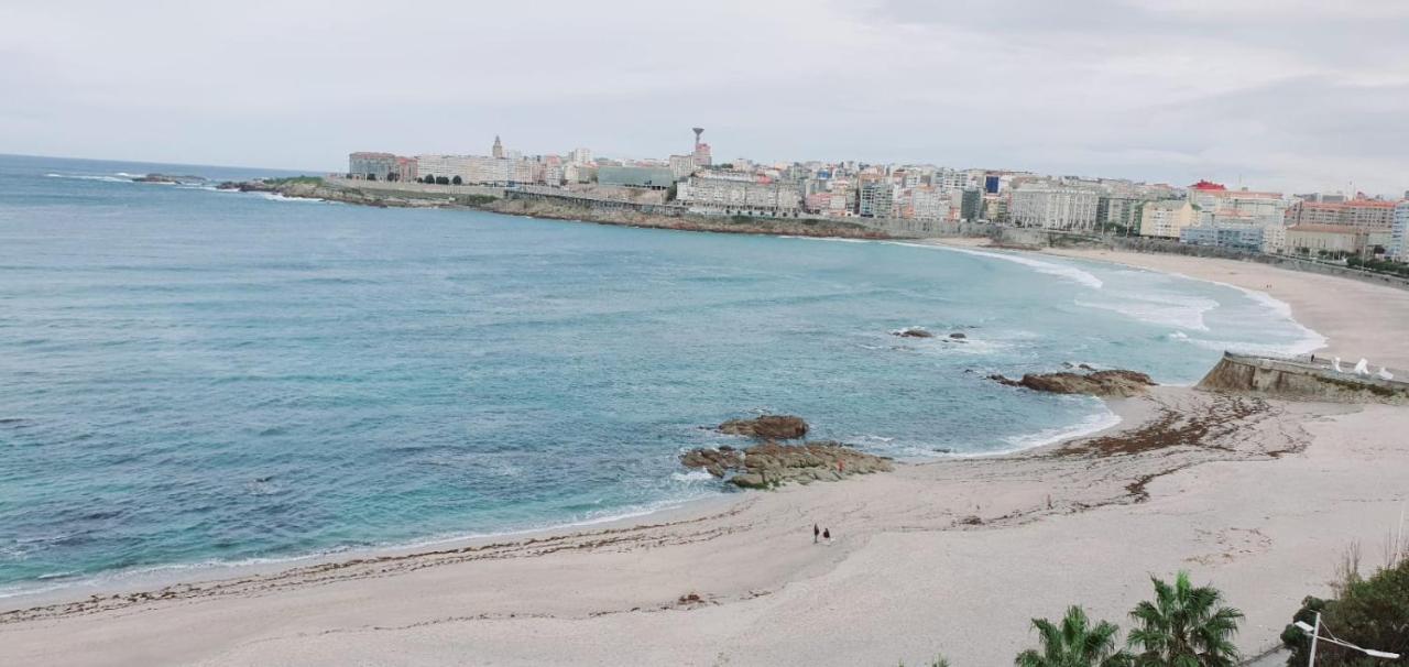 Ferienwohnung Vivienda Con Increibles Vistas A La Playa De Riazor A Coruña Exterior foto